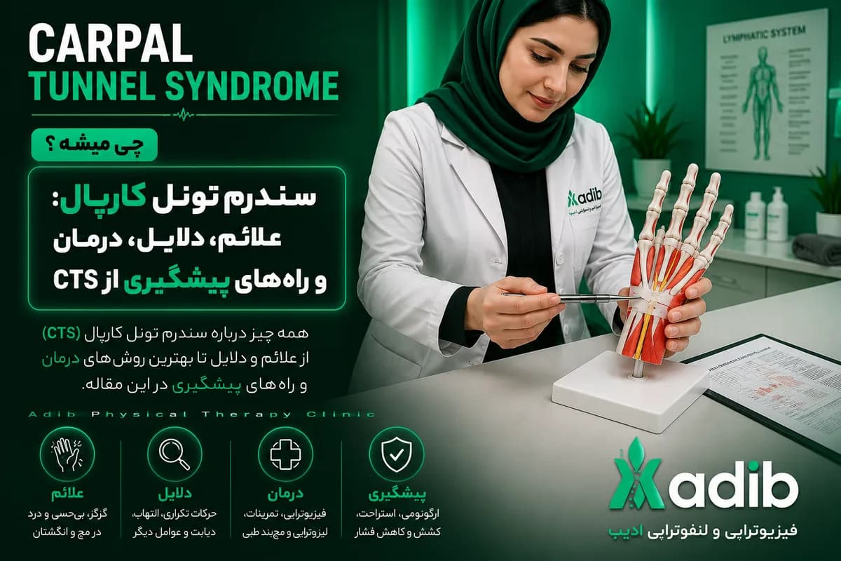 سندرم تونل کارپال: علائم، دلایل، درمان و راههای پیشگیری از CTS
